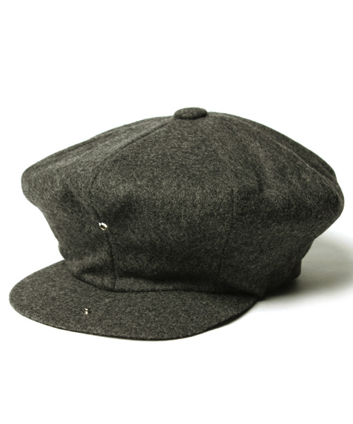 BEAMS(ビームス)の「NEW YORK HAT&CAP CO. / Wool Big Apple(キャスケット・メンズ・チャコールグレー/ブラック・ONE SIZE)」の5枚目の写真