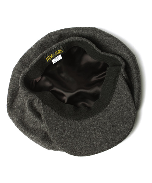 BEAMS(ビームス)の「NEW YORK HAT&CAP CO. / Wool Big Apple(キャスケット・メンズ・チャコールグレー/ブラック・ONE SIZE)」の7枚目の写真