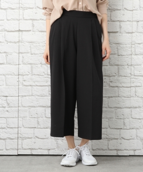 LEPSIM(レプシィム)の「TRワイドクロプドパンツ 748949(その他パンツ・レディース・ダークブラウン/オフホワイト/ブラック・LARGE/MEDIUM)」の2枚目の写真
