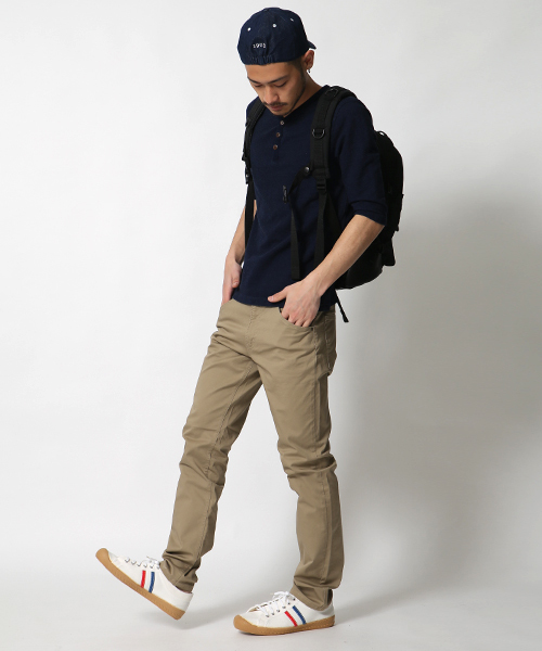 INN-STANT(インスタント)の「INN-STANT 2ラインナチュラルキャンバススニーカー(スニーカー・メンズ・ホワイト×ブルー/ブルー/インディゴブルー/カーキ/アクア/ベージュ/ナチュラル/オリーブ/ホワイト×ホワイト・41/42/43/40)」の10枚目の写真