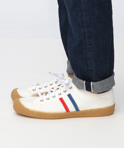 INN-STANT(インスタント)の「INN-STANT 2ラインナチュラルキャンバススニーカー(スニーカー・メンズ・ホワイト×ブルー/ブルー/インディゴブルー/カーキ/アクア/ベージュ/ナチュラル/オリーブ/ホワイト×ホワイト・41/42/43/40)」の12枚目の写真