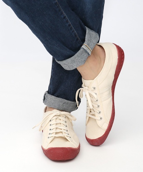 INN-STANT(インスタント)の「INN-STANT 2ラインナチュラルキャンバススニーカー(スニーカー・メンズ・ホワイト×ブルー/ブルー/インディゴブルー/カーキ/アクア/ベージュ/ナチュラル/オリーブ/ホワイト×ホワイト・41/42/43/40)」の5枚目の写真