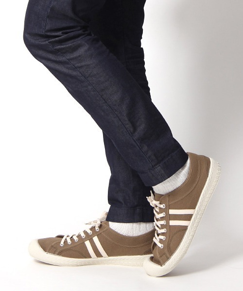 INN-STANT(インスタント)の「INN-STANT 2ラインナチュラルキャンバススニーカー(スニーカー・メンズ・ホワイト×ブルー/ブルー/インディゴブルー/カーキ/アクア/ベージュ/ナチュラル/オリーブ/ホワイト×ホワイト・41/42/43/40)」の6枚目の写真