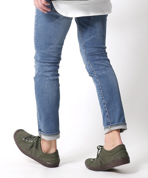 INN-STANT(インスタント)の「INN-STANT 2ラインナチュラルキャンバススニーカー(スニーカー・メンズ・ホワイト×ブルー/ブルー/インディゴブルー/カーキ/アクア/ベージュ/ナチュラル/オリーブ/ホワイト×ホワイト・41/42/43/40)」の22枚目の写真