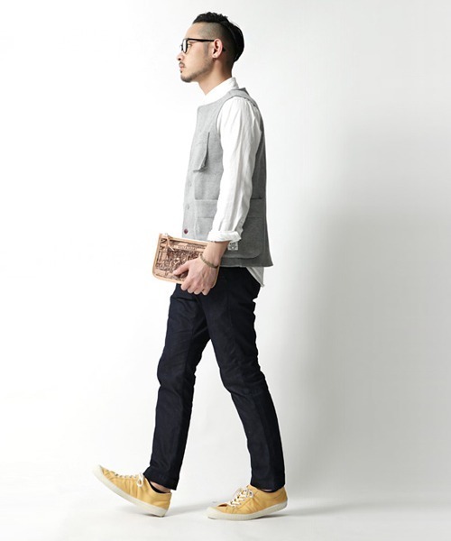 INN-STANT(インスタント)の「INN-STANT 2ラインナチュラルキャンバススニーカー(スニーカー・メンズ・ホワイト×ブルー/ブルー/インディゴブルー/カーキ/アクア/ベージュ/ナチュラル/オリーブ/ホワイト×ホワイト・41/42/43/40)」の20枚目の写真