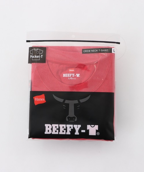 HANES（ヘインズ）の「【Hanes/ヘインズ】メンズ ビーフィー ポケットTシャツ（Tシャツ/カットソー・メンズ・ベージュ/ホワイト/ネイビー/レッド/ブラック/ヘザーグレー/グリーン系その他4/ダークグリーン/ダークパープル/ダークグレー/ロイヤルブルー/レッド系その他5/ブルー系その他2/グレー系その他2/グリーン系その他6/イエロー系その他7/ベージュ系その他3・X-LARGE/MEDIUM/LARGE/X-SMALL/SMALL）」の18枚目の写真