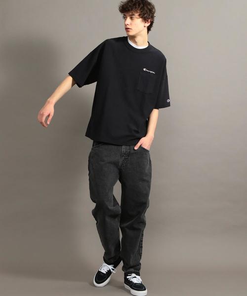 Champion（チャンピオン）の「【別注】 ＜CHAMPION(チャンピオン）＞ REVERSE WEAVE TEE/Tシャツ ◆（Tシャツ/カットソー・メンズ・ホワイト/ブラック/ダークブラウン/パープル・LARGE/SMALL/MEDIUM）」の8枚目の写真