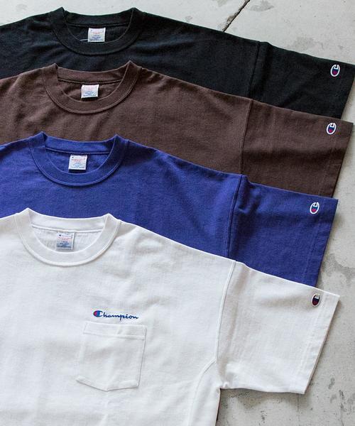 Champion（チャンピオン）の「【別注】 ＜CHAMPION(チャンピオン）＞ REVERSE WEAVE TEE/Tシャツ ◆（Tシャツ/カットソー・メンズ・ホワイト/ブラック/ダークブラウン/パープル・LARGE/SMALL/MEDIUM）」の10枚目の写真