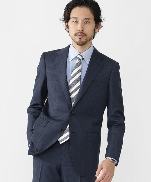 nano universe ナノユニバース スーツセットアップ REDA 紺