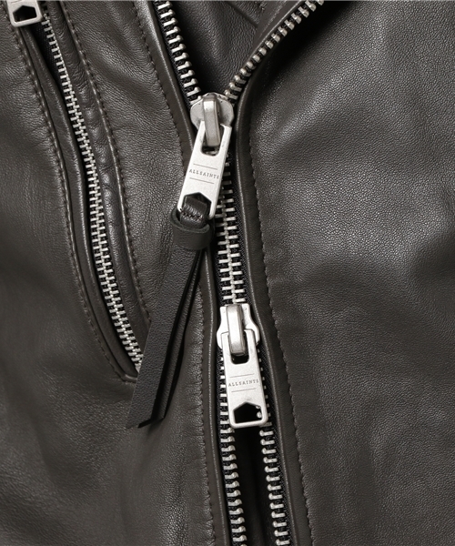ALLSAINTS オールセインツ　メンズ　グレー スエード ジャケット　L レザー | オールセインツ 公式オンラインストア