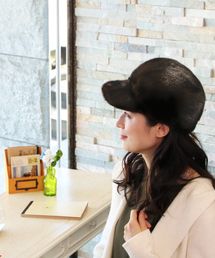 sankyo shokai | ミンクファーキャスケット帽子(キャスケット)