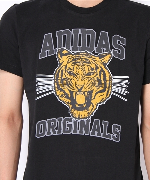 adidas Originals（アディダスオリジナルス）の「アディダス アニマル カレッジ系 Tシャツ<ST HUSTLE TEE>（Tシャツ/カットソー・メンズ・ホワイト/ブラック・MEDIUM/LARGE/X-LARGE）」の7枚目の写真