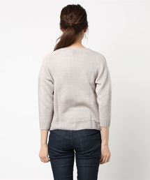 マーガレットハウエル☆FADED LINEN クルーネック ニット 2 グレー ✨美品✨マーガレットハウエル クルーネックニット リネン 七分