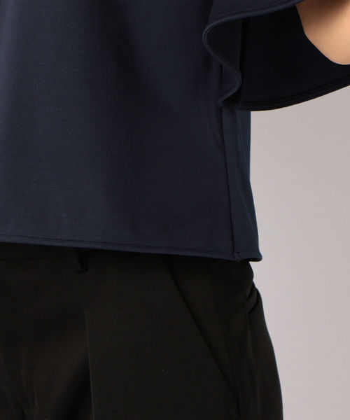 SHIPS(シップス)の「フレアスリーブプルオーバー(Tシャツ/カットソー・レディース・ネイビー/オフホワイト・ONE SIZE)」の7枚目の写真