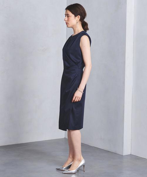 UNITED ARROWS(ユナイテッドアローズ)の「UBCS タックドレープ ワンピース(ワンピース・レディース・ネイビー/ワインレッド・36/38/40)」の12枚目の写真
