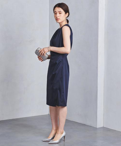 UNITED ARROWS(ユナイテッドアローズ)の「UBCS タックドレープ ワンピース(ワンピース・レディース・ネイビー/ワインレッド・36/38/40)」の11枚目の写真