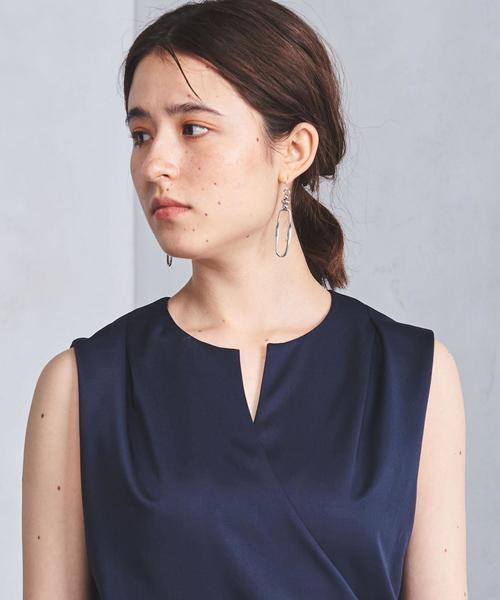 UNITED ARROWS(ユナイテッドアローズ)の「UBCS タックドレープ ワンピース(ワンピース・レディース・ネイビー/ワインレッド・36/38/40)」の10枚目の写真