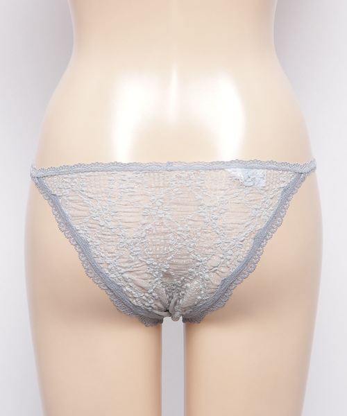 KID BLUE（キッドブルー）の「【総レースランジェリー】キッドブルー -18シャーリングレース -タンガ -KIKH569 -kidblue（ショーツ・レディース・サックスブルー/アイボリー/レッド系その他2・R(レギュラー)/W(ワールド)）」の5枚目の写真