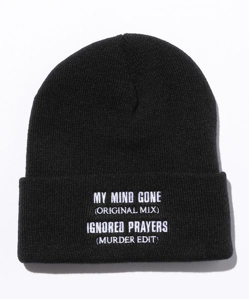 MONKEY TIME（モンキータイム）の「＜IGNORED PRAYERS × HASSAN RAHIM＞ DJ R.I.P. BEANI/ニットキャップ ◆（ニットキャップ/ビーニー・メンズ・ブラック・FREE）」の3枚目の写真