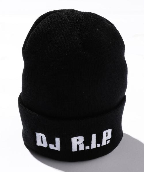 MONKEY TIME（モンキータイム）の「＜IGNORED PRAYERS × HASSAN RAHIM＞ DJ R.I.P. BEANI/ニットキャップ ◆（ニットキャップ/ビーニー・メンズ・ブラック・FREE）」の2枚目の写真