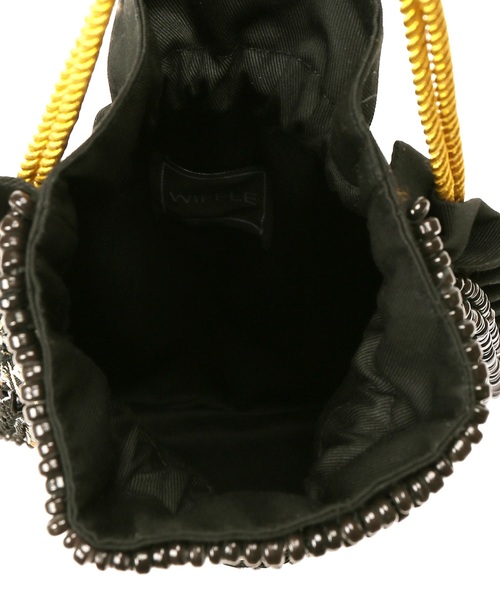 SLOBE IENA（スローブイエナ）の「WIFFLE ビーズバッグ◆（ハンドバッグ・レディース・ブラック/グリーン/ボルドー・FREE）」の9枚目の写真