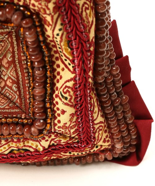 SLOBE IENA（スローブイエナ）の「WIFFLE ビーズバッグ◆（ハンドバッグ・レディース・ブラック/グリーン/ボルドー・FREE）」の14枚目の写真