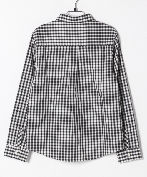 GLOBAL WORK（グローバルワーク）の「【ジュニア】ムジガラシャツ長袖/802751（シャツ/ブラウス・キッズ・ホワイト/ネイビー/ブラック・MEDIUM/LARGE）」の8枚目の写真