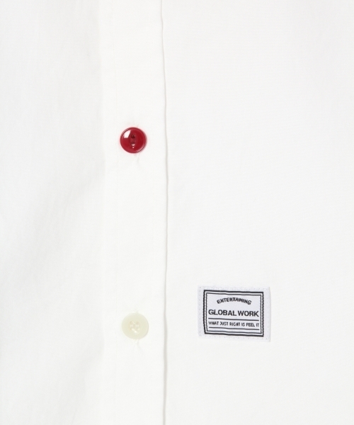 GLOBAL WORK（グローバルワーク）の「【ジュニア】ムジガラシャツ長袖/802751（シャツ/ブラウス・キッズ・ホワイト/ネイビー/ブラック・MEDIUM/LARGE）」の15枚目の写真