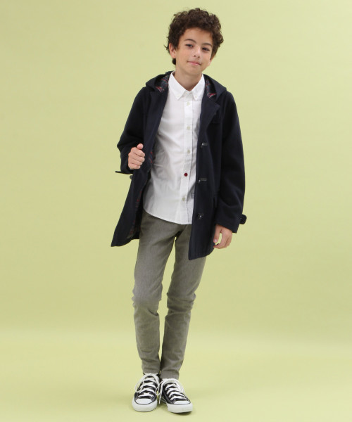 GLOBAL WORK（グローバルワーク）の「【ジュニア】ムジガラシャツ長袖/802751（シャツ/ブラウス・キッズ・ホワイト/ネイビー/ブラック・MEDIUM/LARGE）」の19枚目の写真