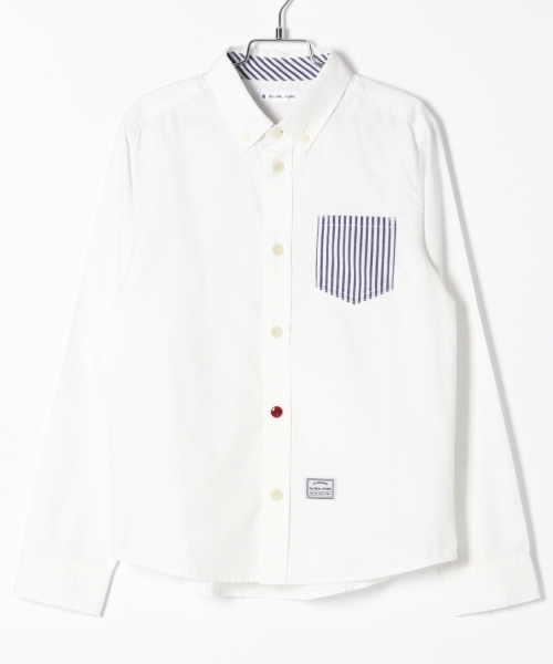 GLOBAL WORK（グローバルワーク）の「【ジュニア】ムジガラシャツ長袖/802751（シャツ/ブラウス・キッズ・ホワイト/ネイビー/ブラック・MEDIUM/LARGE）」の22枚目の写真