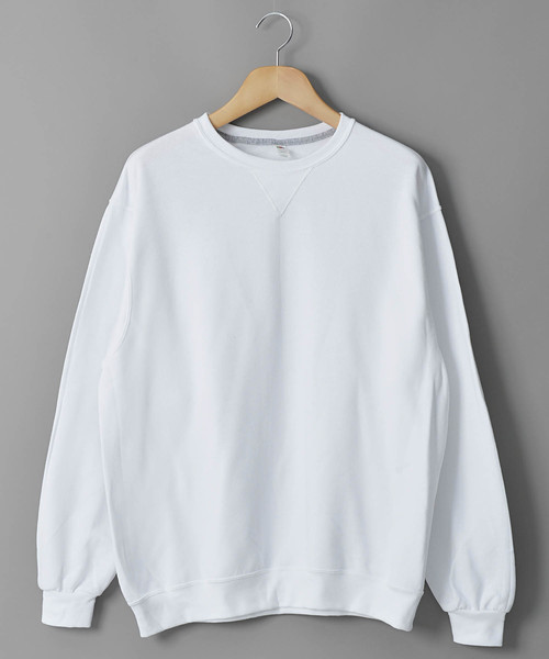 FRUIT OF THE LOOM（フルーツオブザルーム）の「＃FRUIT OF THE LOOM/フルーツオブザルーム　7.2oz スウェットクルー（スウェット・メンズ・ホワイト/チャコールグレー/ライトブルー/ブラック/ネイビー/グレー/レッド/ターコイズブルー/ライム/オレンジ/ブルー/グリーン・SMALL/MEDIUM/LARGE/X-LARGE）」の2枚目の写真