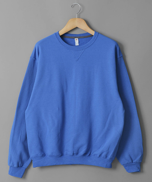 FRUIT OF THE LOOM（フルーツオブザルーム）の「＃FRUIT OF THE LOOM/フルーツオブザルーム　7.2oz スウェットクルー（スウェット・メンズ・ホワイト/チャコールグレー/ライトブルー/ブラック/ネイビー/グレー/レッド/ターコイズブルー/ライム/オレンジ/ブルー/グリーン・SMALL/MEDIUM/LARGE/X-LARGE）」の7枚目の写真