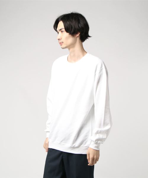 FRUIT OF THE LOOM（フルーツオブザルーム）の「＃FRUIT OF THE LOOM/フルーツオブザルーム　7.2oz スウェットクルー（スウェット・メンズ・ホワイト/チャコールグレー/ライトブルー/ブラック/ネイビー/グレー/レッド/ターコイズブルー/ライム/オレンジ/ブルー/グリーン・SMALL/MEDIUM/LARGE/X-LARGE）」の15枚目の写真