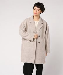 STYLEBLOCK | ツイードヘリンボーンコクーンダブルチェスターコート(チェスターコート)