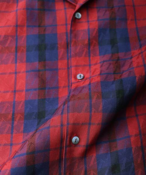 CHECK JACQUARD S/S SHIRTS CHECK JACQUARD S/S SHIRTS