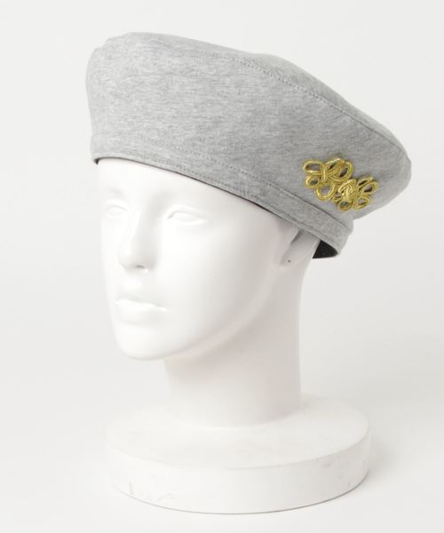 チャイハネ（チャイハネ）の「【チャイハネ】チャイナボタンベレー帽（ハンチング/ベレー帽・レディース・ブラック/グレー/ブルー・FREE）」の3枚目の写真