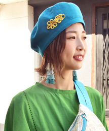 チャイハネ | 【チャイハネ】チャイナボタンベレー帽(ハンチング/ベレー帽)