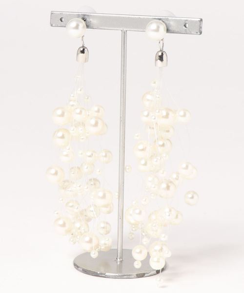 apres jour(アプレジュール)の「【apres jour×ARIAZ】パールシャワーピアス(ピアス(両耳用)・レディース・シルバー・FREE)」の3枚目の写真