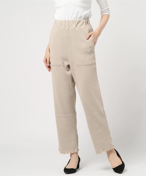 STYLEBLOCK（スタイルブロック）の「ワッフルサーマルパンツ（その他パンツ・レディース・ライトベージュ/グレー/カーキ/ブラック・M）」の4枚目の写真