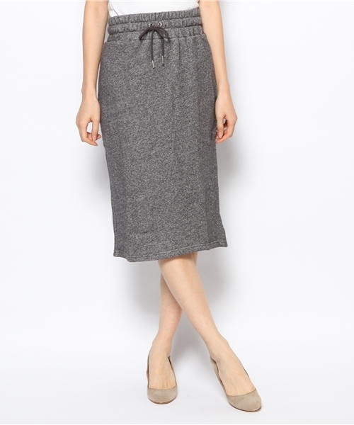 Kastane（カスタネ）の「【Kastane】NEW裏毛タイトスカート（スカート・レディース・ブラック系その他/オフホワイト/グレー/ダークグレー/チャコールグレー・FREE）」の4枚目の写真