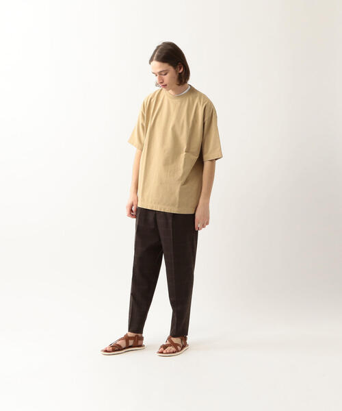 Steven Alan(スティーブンアラン)の「<Steven Alan> HI-DENS CREW NECK 5SLEEVE TEE-BOLD/Tシャツ(Tシャツ/カットソー・メンズ・ホワイト/ダークブラウン/ブラック/ベージュ/オレンジ/グレー・L/M/XL/S)」の7枚目の写真