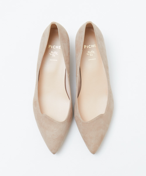 PICHE ABAHOUSE(ピシェ アバハウス)の「fluffy fitアシンメトリーカットパンプス(パンプス・レディース・ブラック/イエロー/ベージュ/グリーン・36/38/37/39/35/34/40)」の3枚目の写真