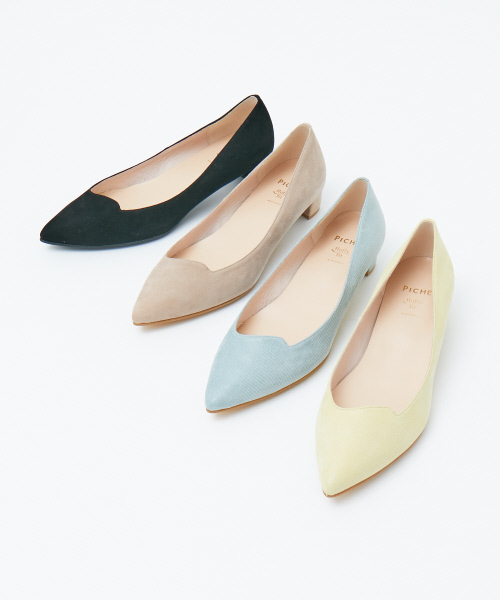 PICHE ABAHOUSE(ピシェ アバハウス)の「fluffy fitアシンメトリーカットパンプス(パンプス・レディース・ブラック/イエロー/ベージュ/グリーン・36/38/37/39/35/34/40)」の12枚目の写真