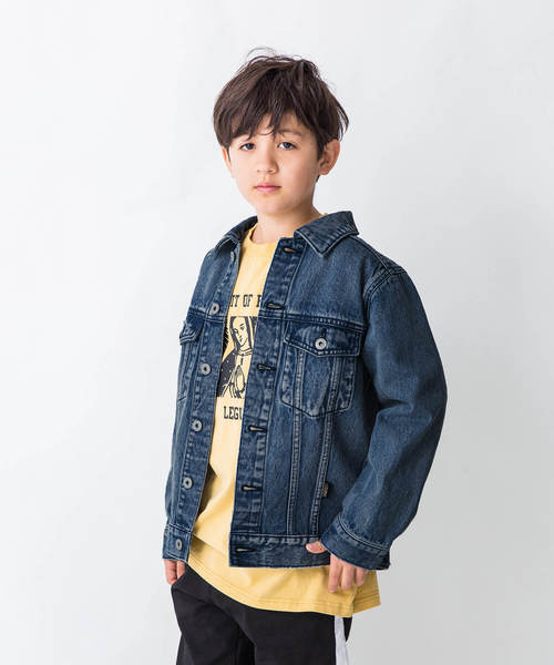 LEGURUS STANDARD(レグルススタンダード)の「メッセージデニムジャケット(デニムジャケット)」|ネイビー