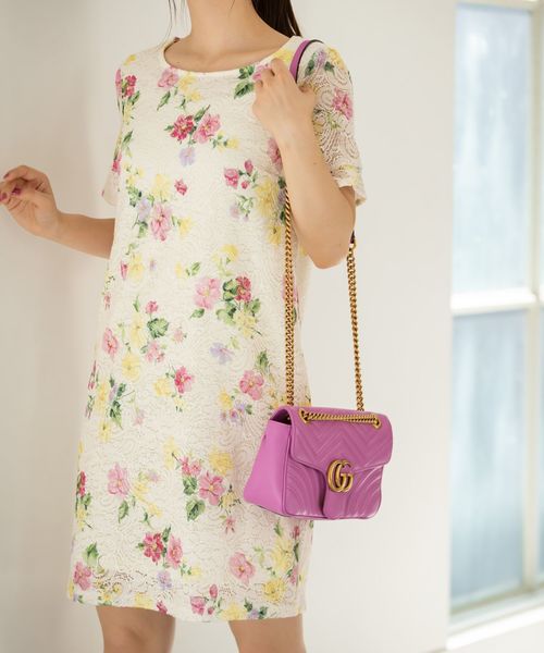 Tocco Closet トッコ クローゼット の フラワープリントレースワンピース ワンピース Wear