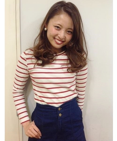 Chico（チコ）の「リブボーダークルーネックT（Tシャツ/カットソー・レディース・オフホワイト/グリーン/レッド・FREE）」の3枚目の写真