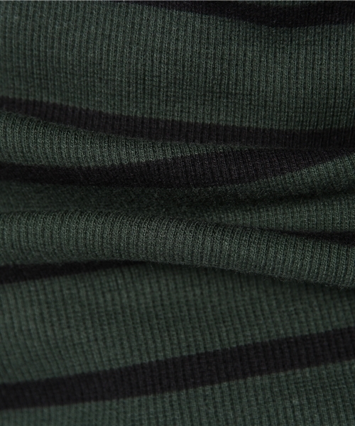 Chico（チコ）の「リブボーダークルーネックT（Tシャツ/カットソー・レディース・オフホワイト/グリーン/レッド・FREE）」の5枚目の写真