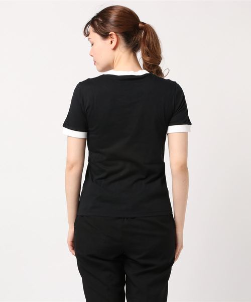 adidas Originals(アディダスオリジナルス)の「adidas Originals/アディダス オリジナルス 3 STRIPES TEE/3ストライプス Tシャツ(Tシャツ/カットソー・レディース・ブラック/ネイビー/ホワイト・S/M/L/XL)」の5枚目の写真