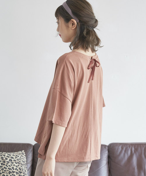 OLIVE des OLIVE（オリーブデオリーブ）の「アソートTシャツPart3（Tシャツ/カットソー・レディース・スミクロ/アイボリー/ダークブラウン/ライトブラウン・FREE）」の8枚目の写真