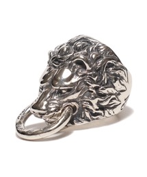 Bill Wall Leather / R395R ライオン リング with ring in mouth
